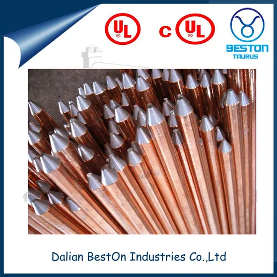 Dalian Beston China Professional Ground Rod Manufacturer Electrical Ground Rod Sample Available Tungsten Carbide Ground Rod 9/16 Screw Type Ground Rod 